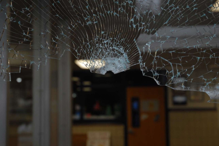 Sandy Hook Elementary School front entrance close up