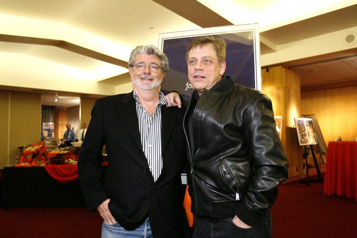 Mark Hamill and George Lucas