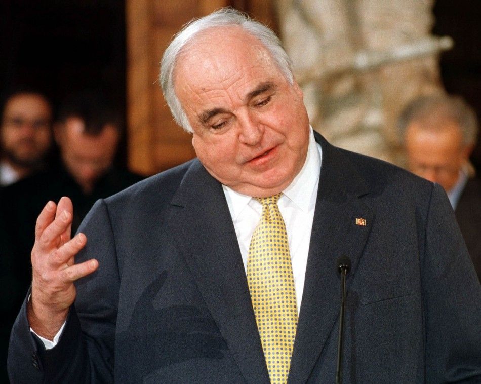 Former German Chancellor Helmut Kohl
