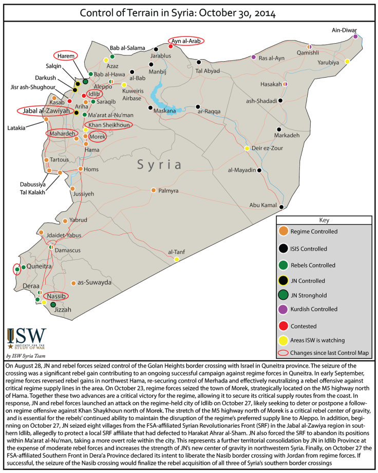 Syria Control Map OCT