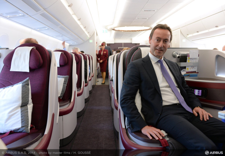 A350 XWB Qatar Airways cabin Mr Bregier