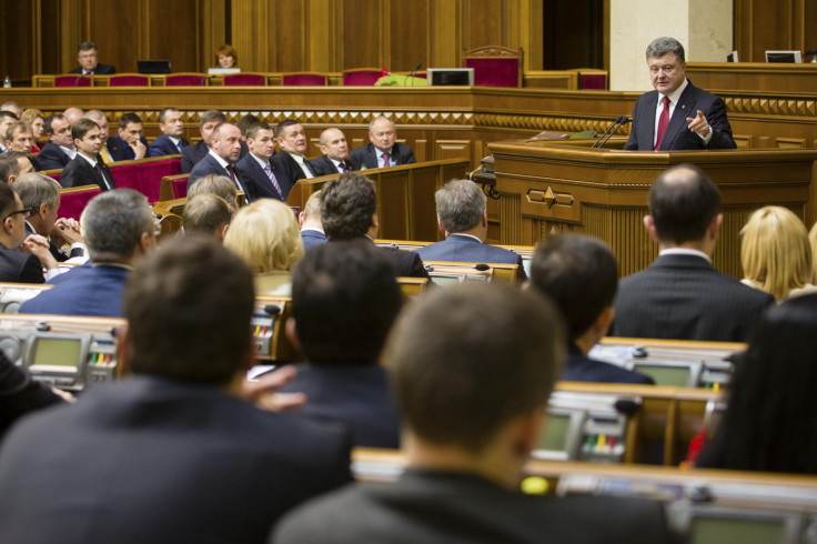 UKRAINE-CRISIS-PARLIAMENT-POROSHENKO