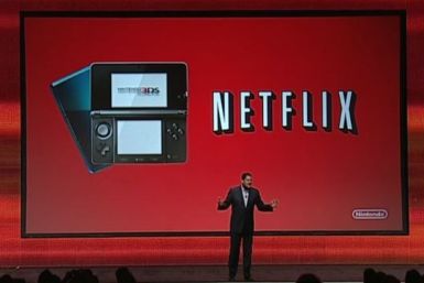Nintendo said Netflix will be available on the Nintendo 3DS gaming console. 
