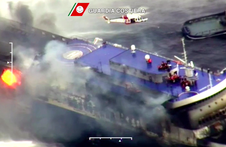 Greek Ferry Fire