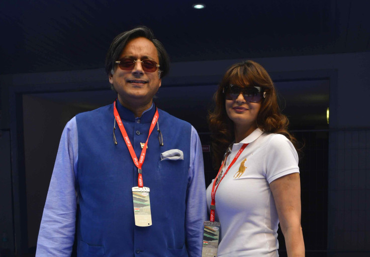 Sunanda Puskhar with husband, Shashi Tharoor