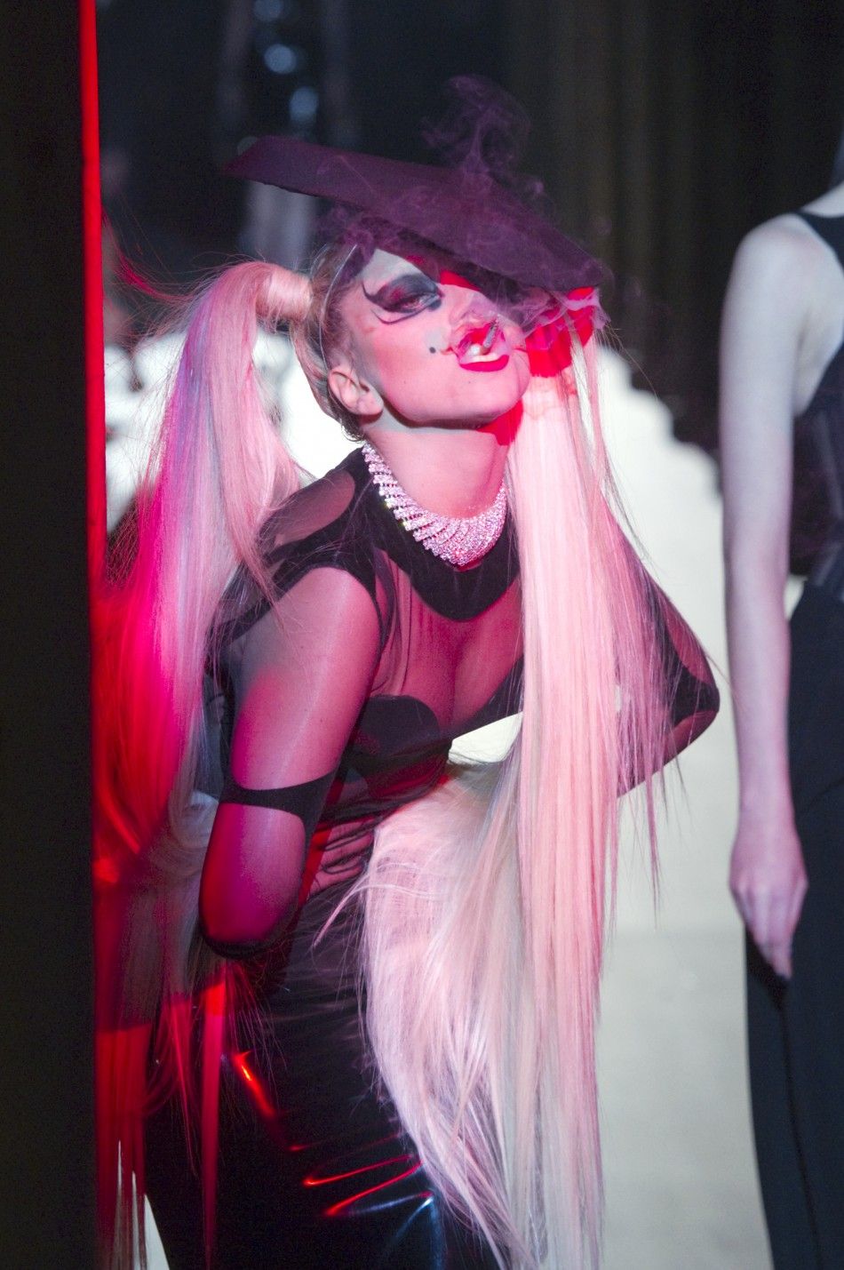 Lady Gagas first catwalk debut at Paris Fashion Week.