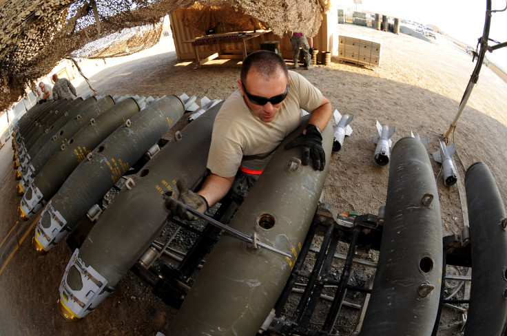 A U.S. Soldier Prepares A Bomb For Deployment Against The Islamic State 