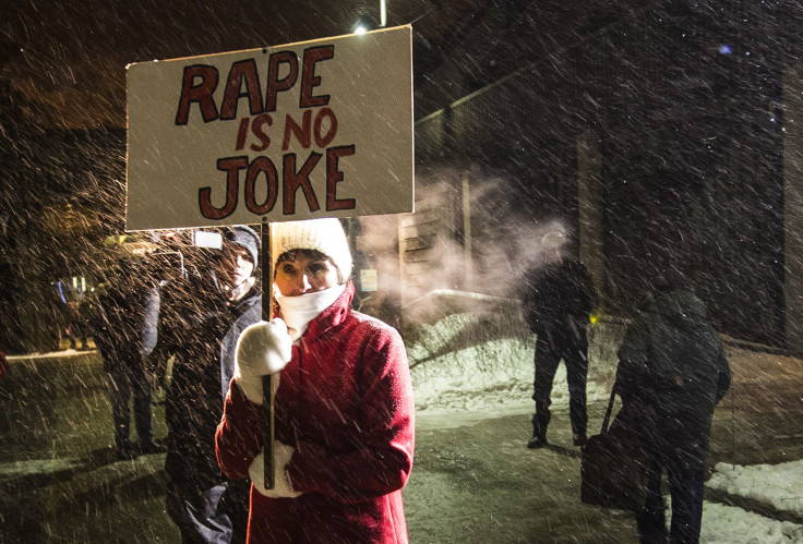 Protest outside Bill Cosby show