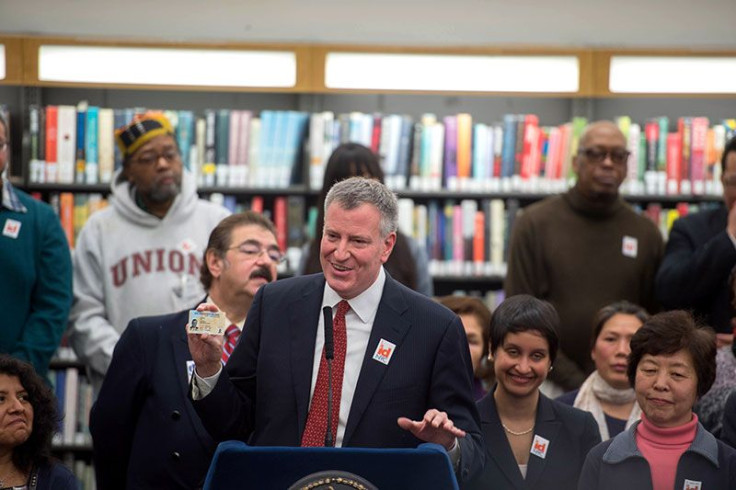 Bill de Blasio launches IDNYC program