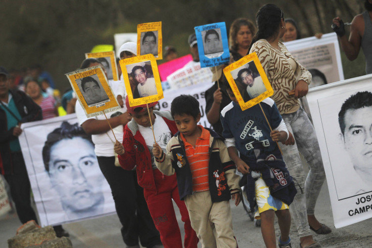 Protests for the missing students in Mexico 