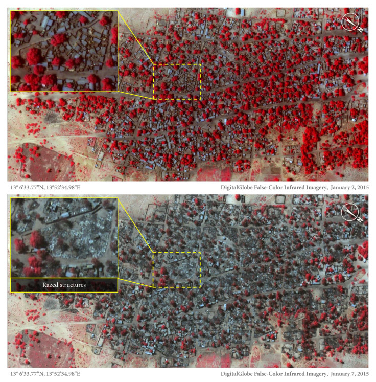 Boko Haram Baga Attack Satellite Images 