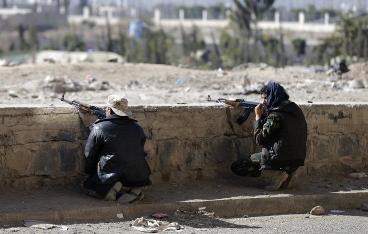 Houthi fighters in Yemen