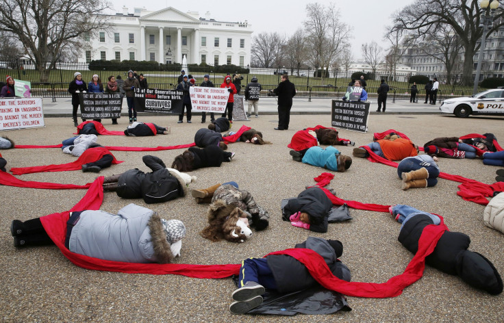 anti-abortion die-in