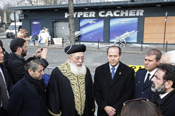 ceremony at Kosher supermarket in Paris