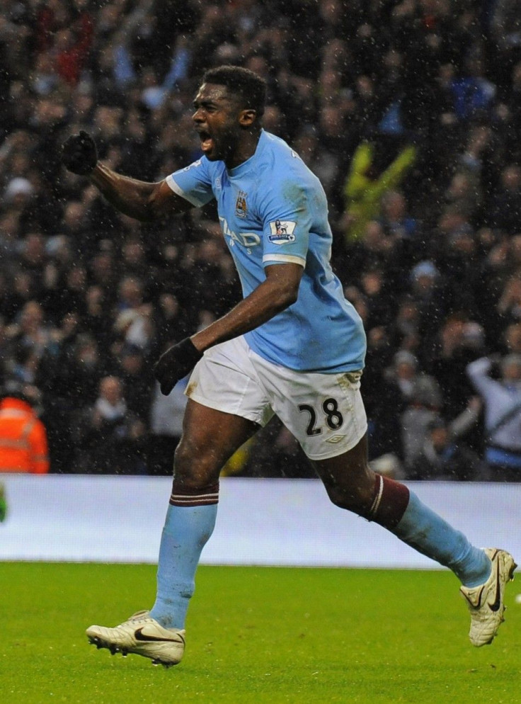 Toure captain Manchester City in the 2009-10 season.