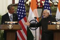 Narendra Modi and Barack Obama, Jan. 25, 2015