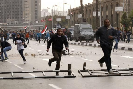 Egypt demonstrations protesters run