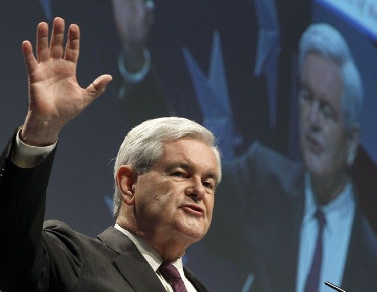 Former U.S. Speaker of the House Newt Gingrich addresses the 38th annual Conservative Political Action Conference (CPAC) meeting at the Marriott Wardman Park Hotel in Washington, February 10, 2011.