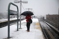 blizzard in New York_subway track