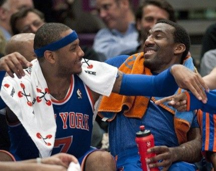 Carmelo Anthony and Amare Stoudemire have seen no change to their numbers