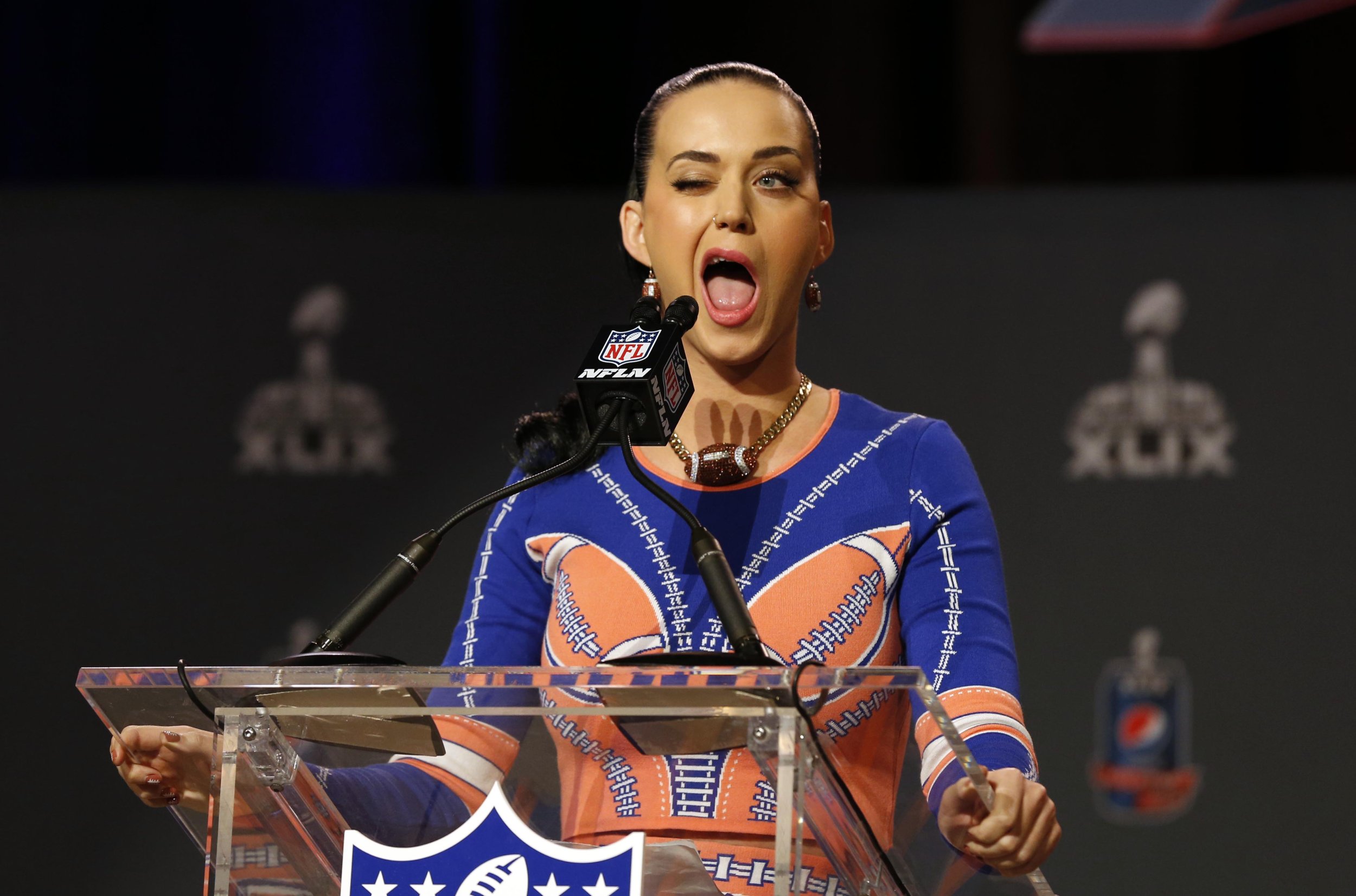 Katy Perry Super Bowl Halftime Show Prop Bets: Odds On Cleavage, Wardrobe  Malfunction And More