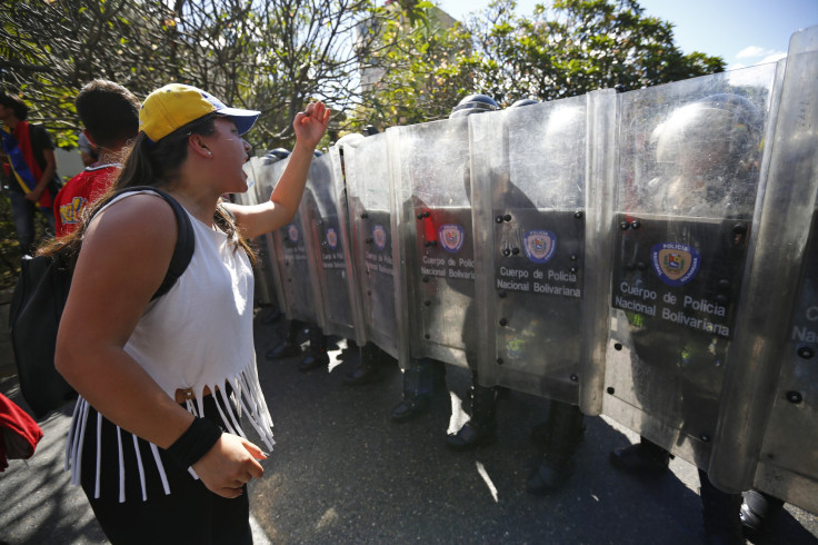 caracas protester venezuela