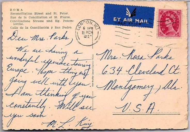 Rosa Parks Postcard From King 2