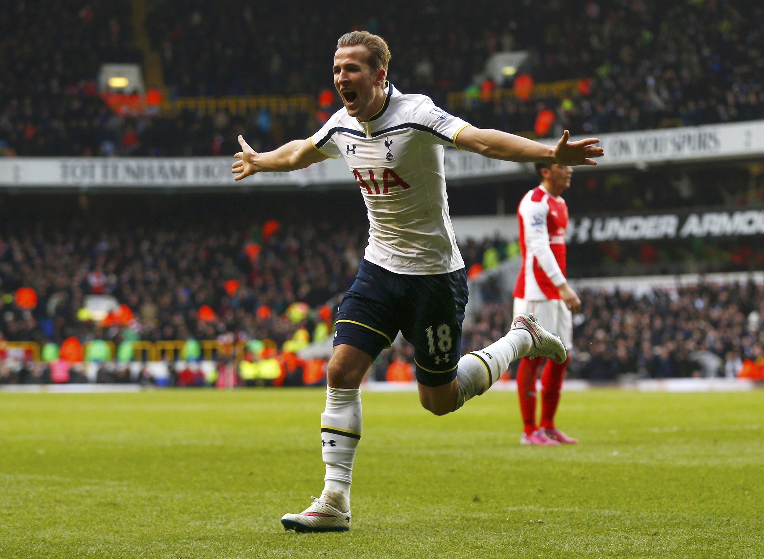 Video Tottenham 2 1 Arsenal Highlights Goals Harry Kane Double Gives Spurs Thrilling Derby 9000