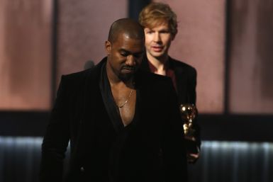 Kaney West an Beck at the Grammys 