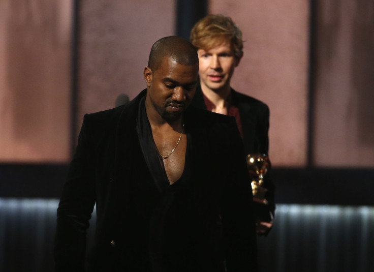 Kaney West an Beck at the Grammys 