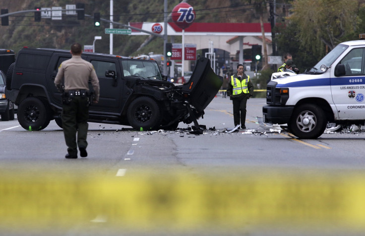 Bruce Jenner car crash site