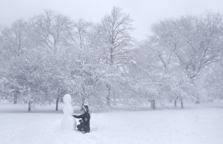 Blizzard conditions in Chicago