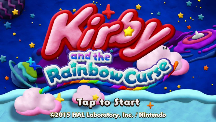Kirby Rainbow Curse Title Screen