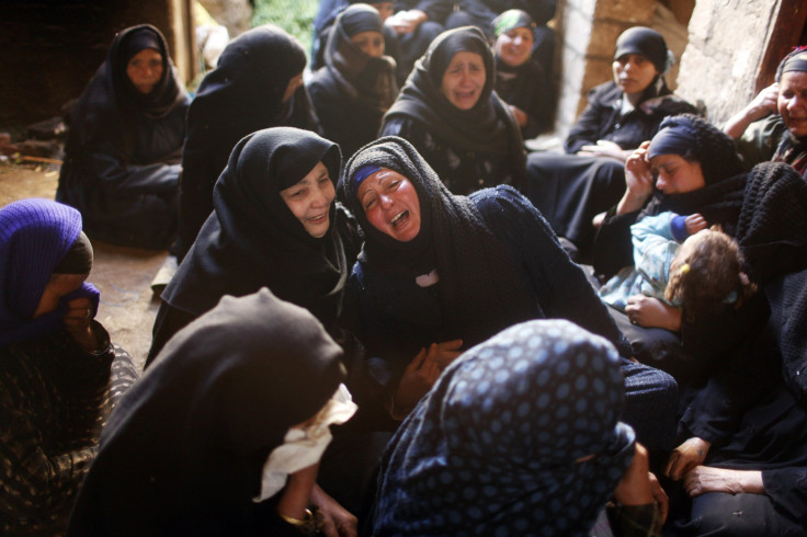 Relatives of Egyptian Coptic men