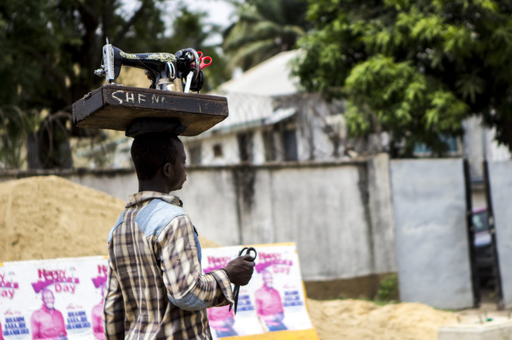 Man With A Sewing Machine In Makoko