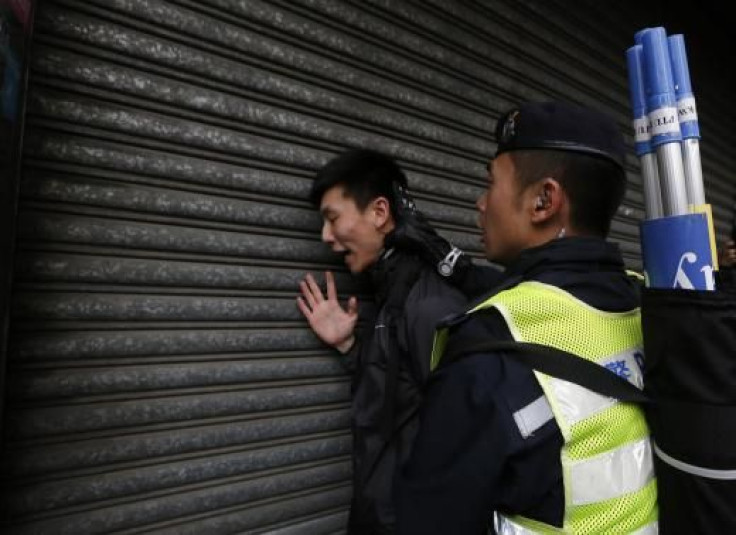 Police arrested three in Hong Kong