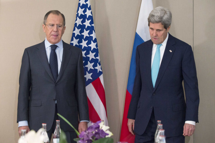 John Kerry and Sergei Lavrov meeting