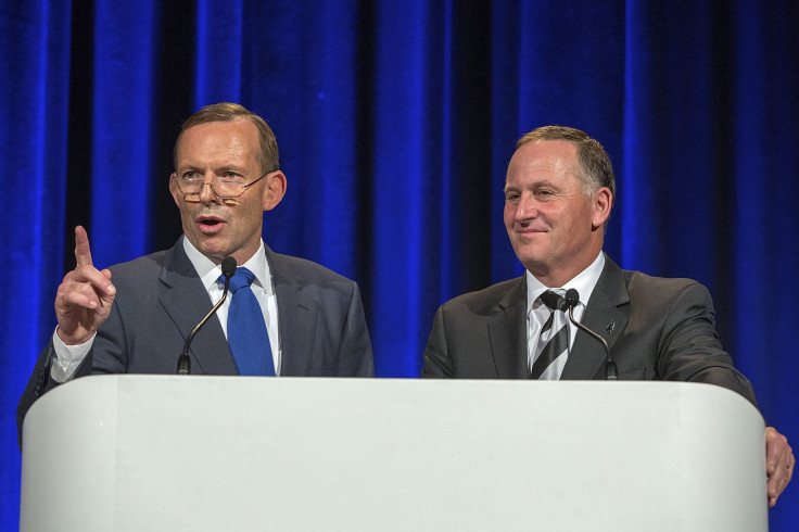 Tony Abbott with New Zealand counterpart