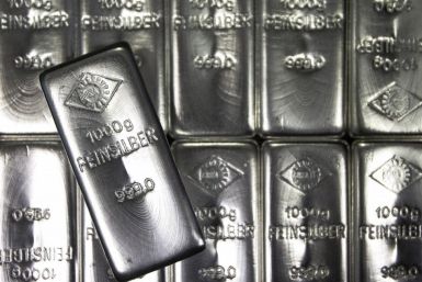 Silver bars are displayed at the Austrian Gold and Silver Separating Plant 'Oegussa' in Vienna February 28, 2011