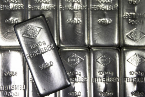 Silver bars are displayed at the Austrian Gold and Silver Separating Plant 'Oegussa' in Vienna February 28, 2011