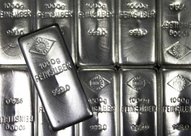 Silver bars are displayed at the Austrian Gold and Silver Separating Plant 'Oegussa' in Vienna February 28, 2011