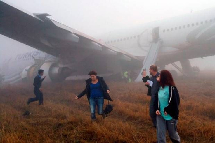 Crashed Turkish Airlines plane in Kathmandu, Nepal