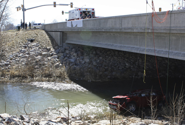 Wreckage of the Utah car crash