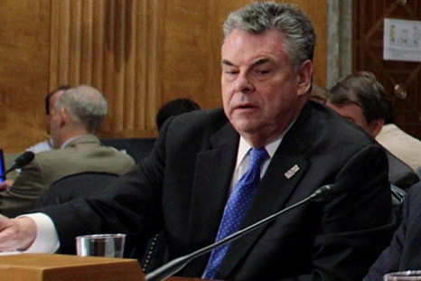 U.S. Rep. Peter King testifies before the Senate Homeland Security and Governmental Affairs Committee on Capitol Hill in Washington May 5, 2010. 
