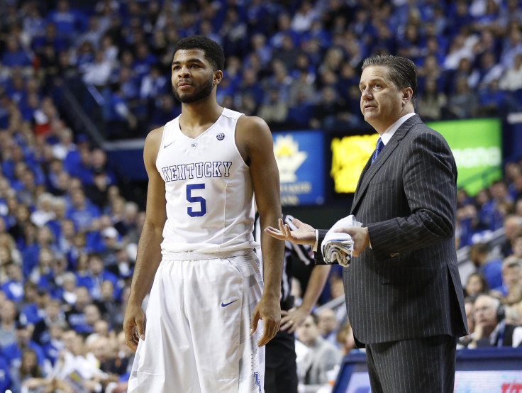 Andrew Harrison John Calipari Kentucky 2015