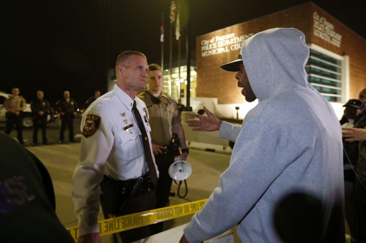 Protesters in Ferguson, Missouri