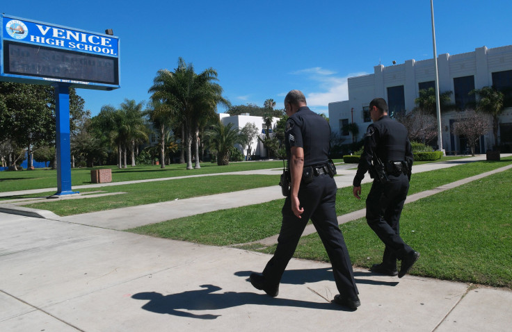 Los Angeles police at Venice High School