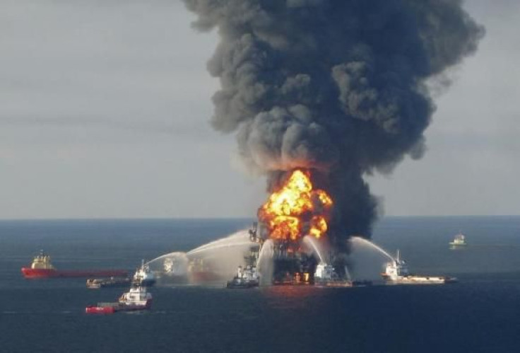 BP oil spill fire