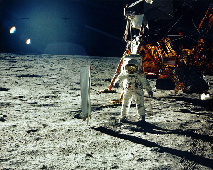 Buzz Aldrin on the moon