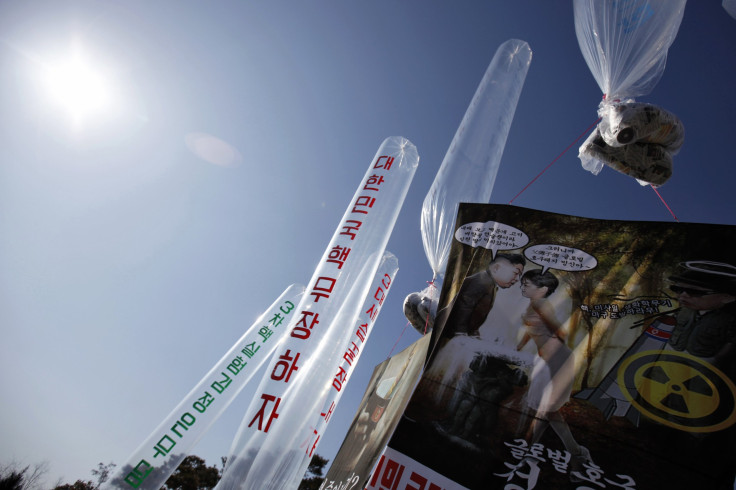 Leaflet campaign in South Korea